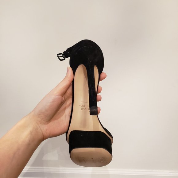 Stuart Weitzman Backupplat Platform Sandal Heels - Picture 6 of 6